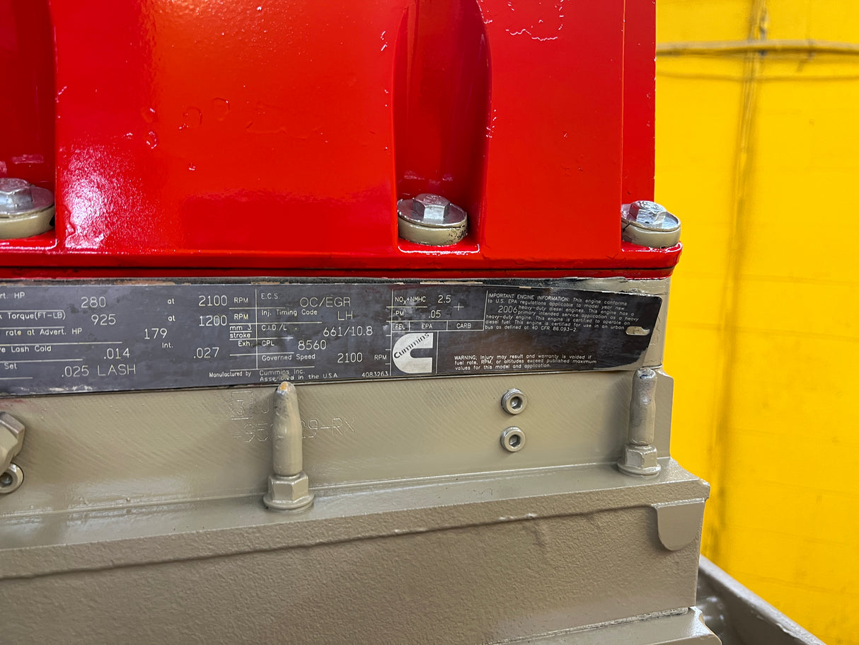 2006 Cummins ISM Diesel Engine, EPA ’04, CPL# 8560