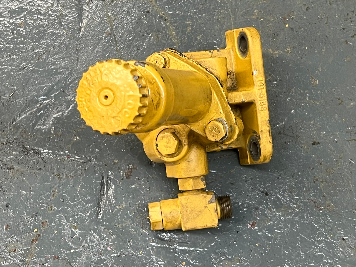 Caterpillar 3126 Engine Fuel Filter Base w/ Priming Pump 141-5138