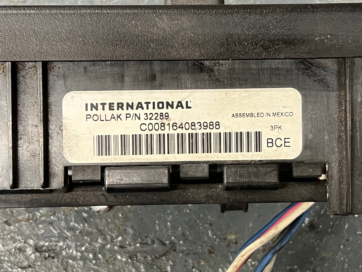 2007 International DuraStar (4400) Switch Panel Dash Pollak P/N 32289