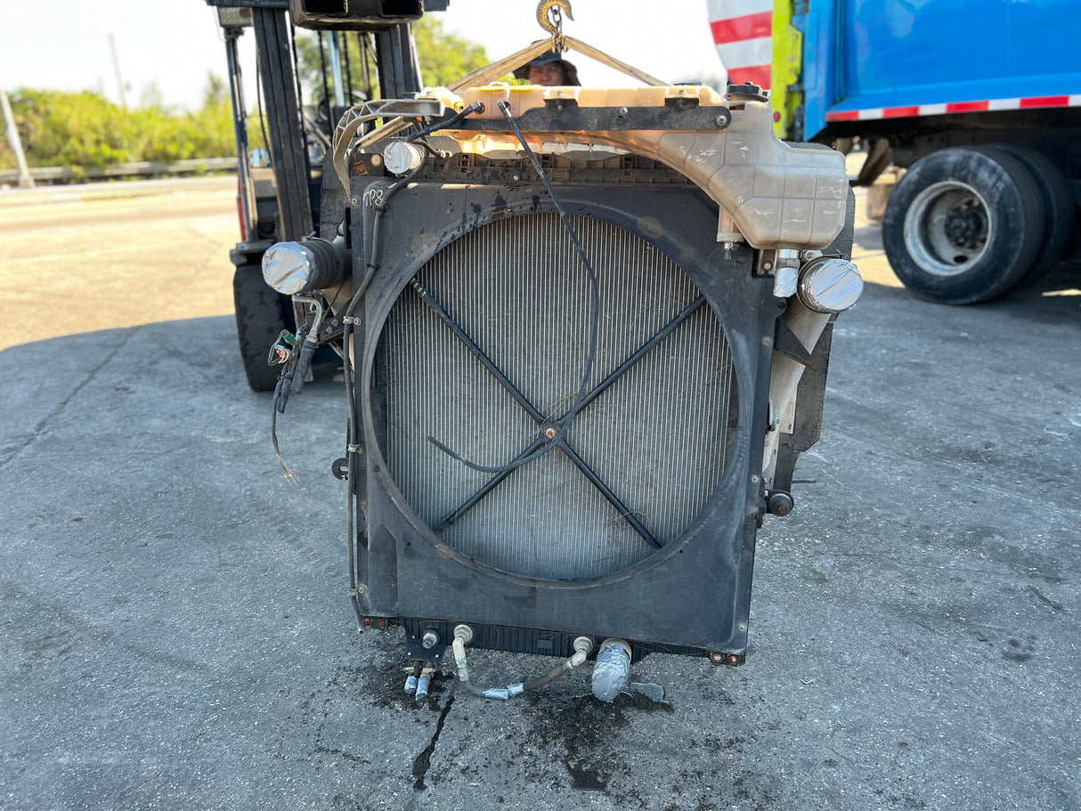 2016 Mack MRU613 Charge Air Cooler 21593033 w/ Overflow Bottle & Radiator