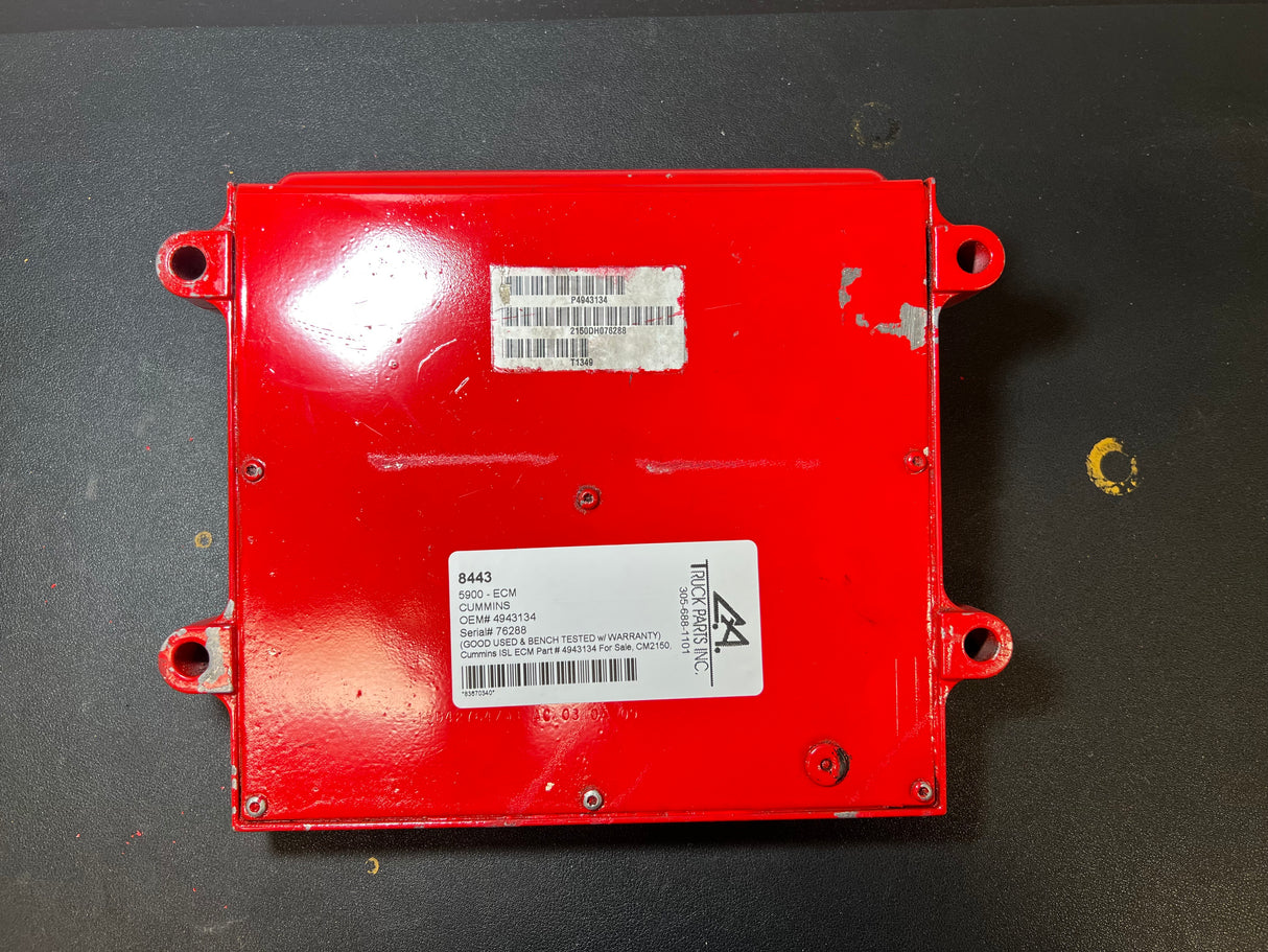 2009 Cummins ISL Engine Control Module (ECM) Part # 4943134
