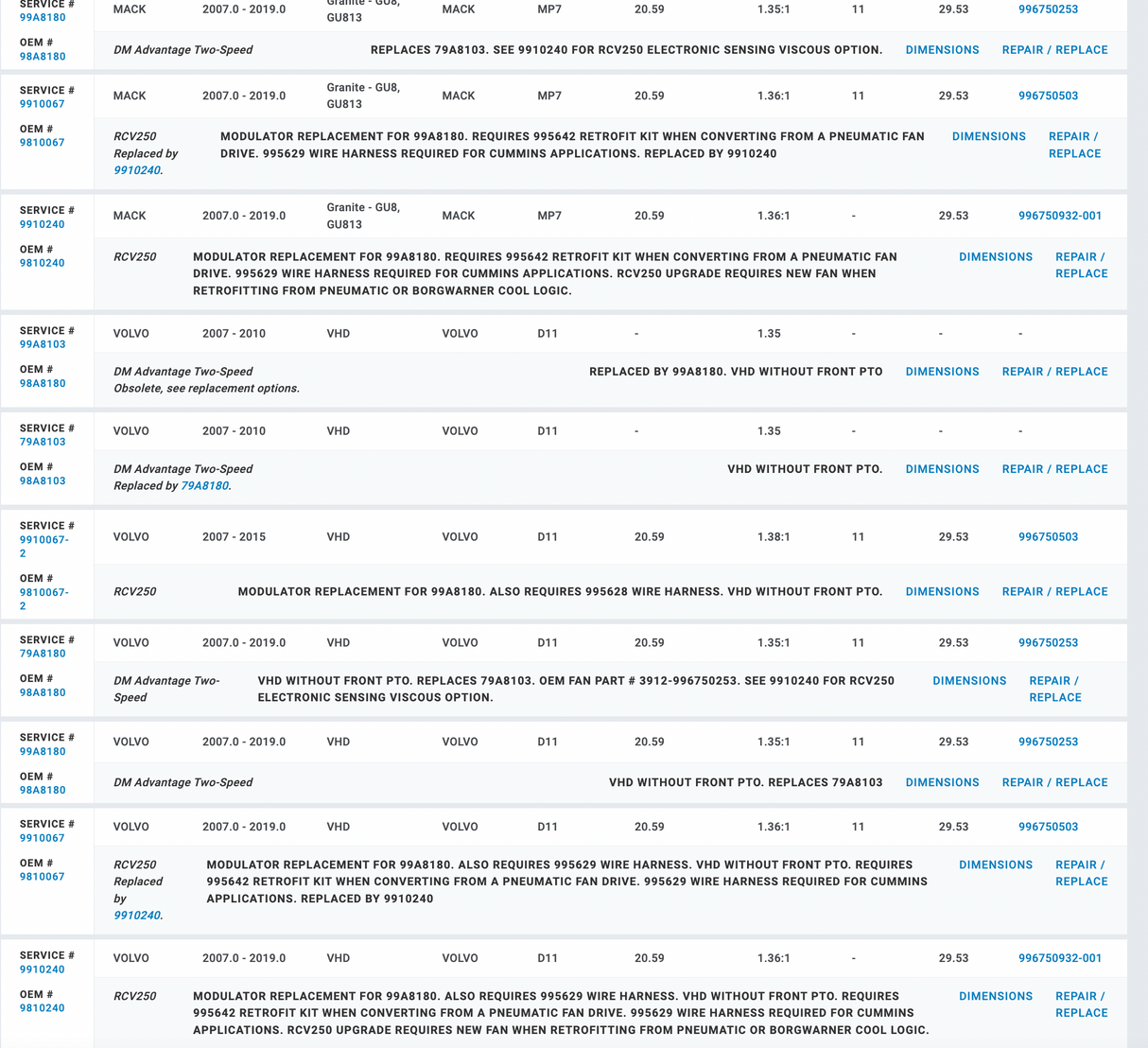Horton Mack MP7 99A8180 For Sale