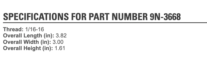 OEM Caterpillar 3116 Coolant Conditioner Filter Base 9N-3668 For Sale