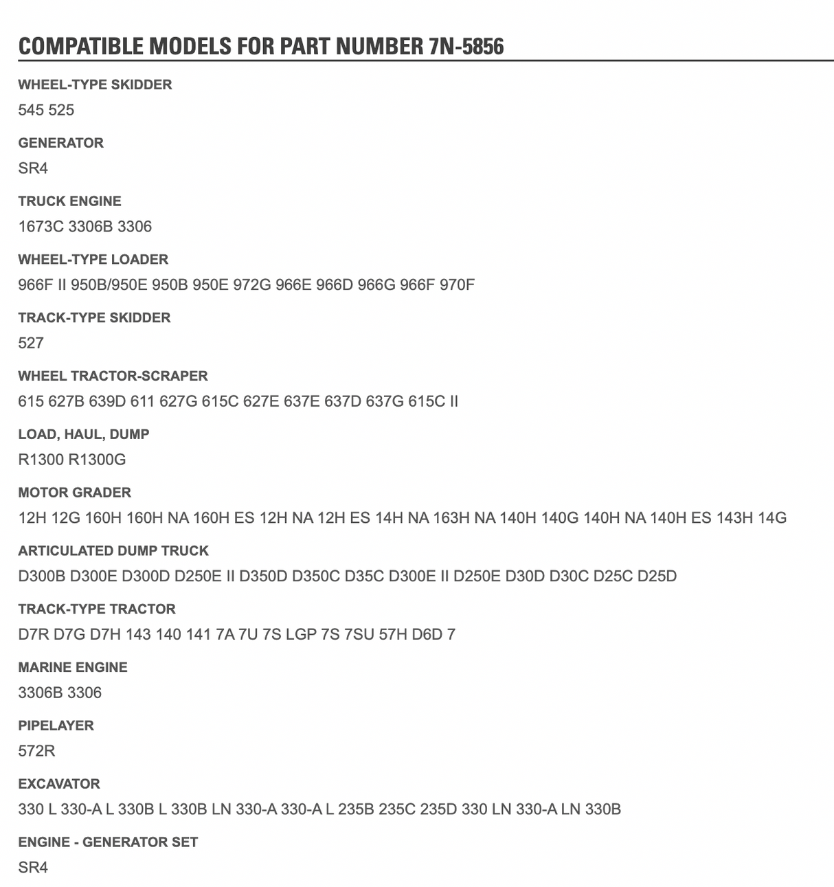 Caterpillar 3304/3306 Water Line Elbow 7N-5856-2- For Sale