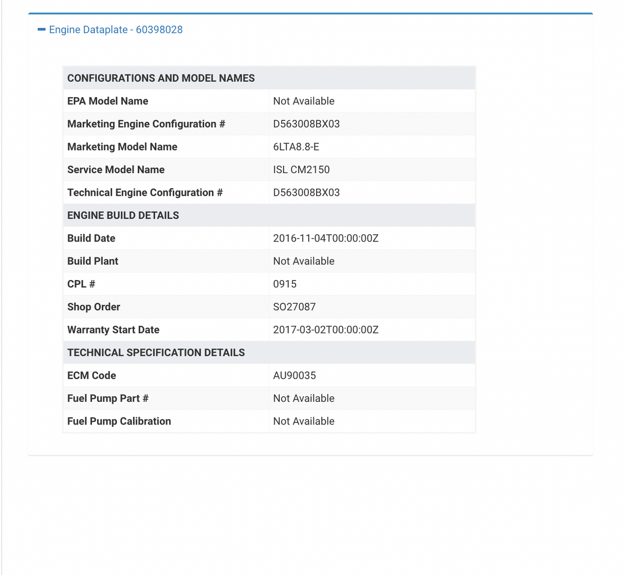 Cummins ISL ECM Part # 4943134, CM2150