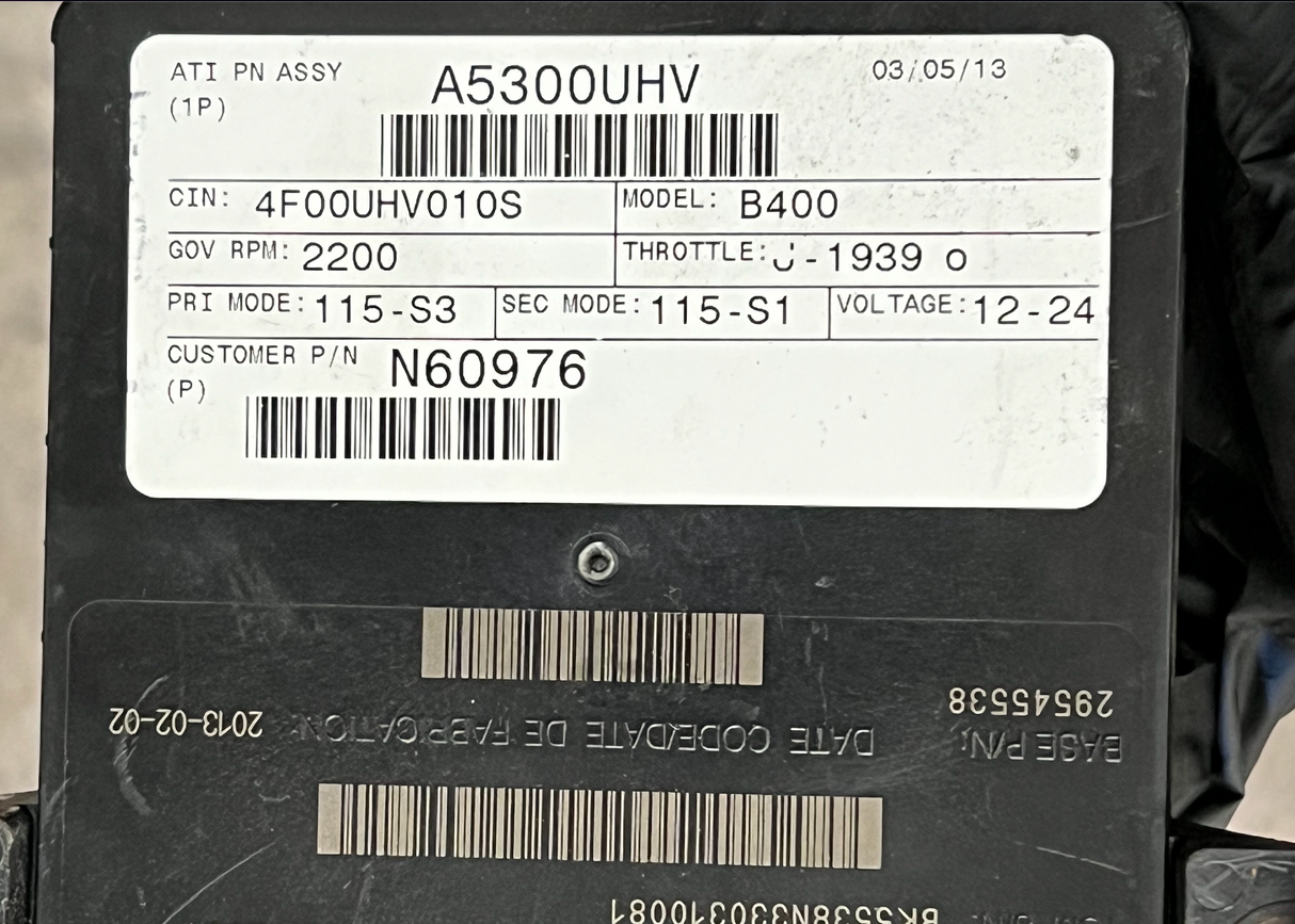 2013 Allison B400 Transmission Control Module (TCM) Part # 29545538