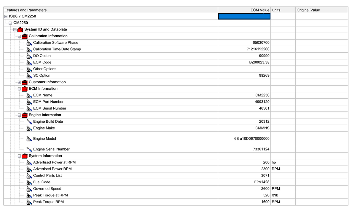 2011 Cummins ISB 6.7 Engine Control Module (ECM) 4993120