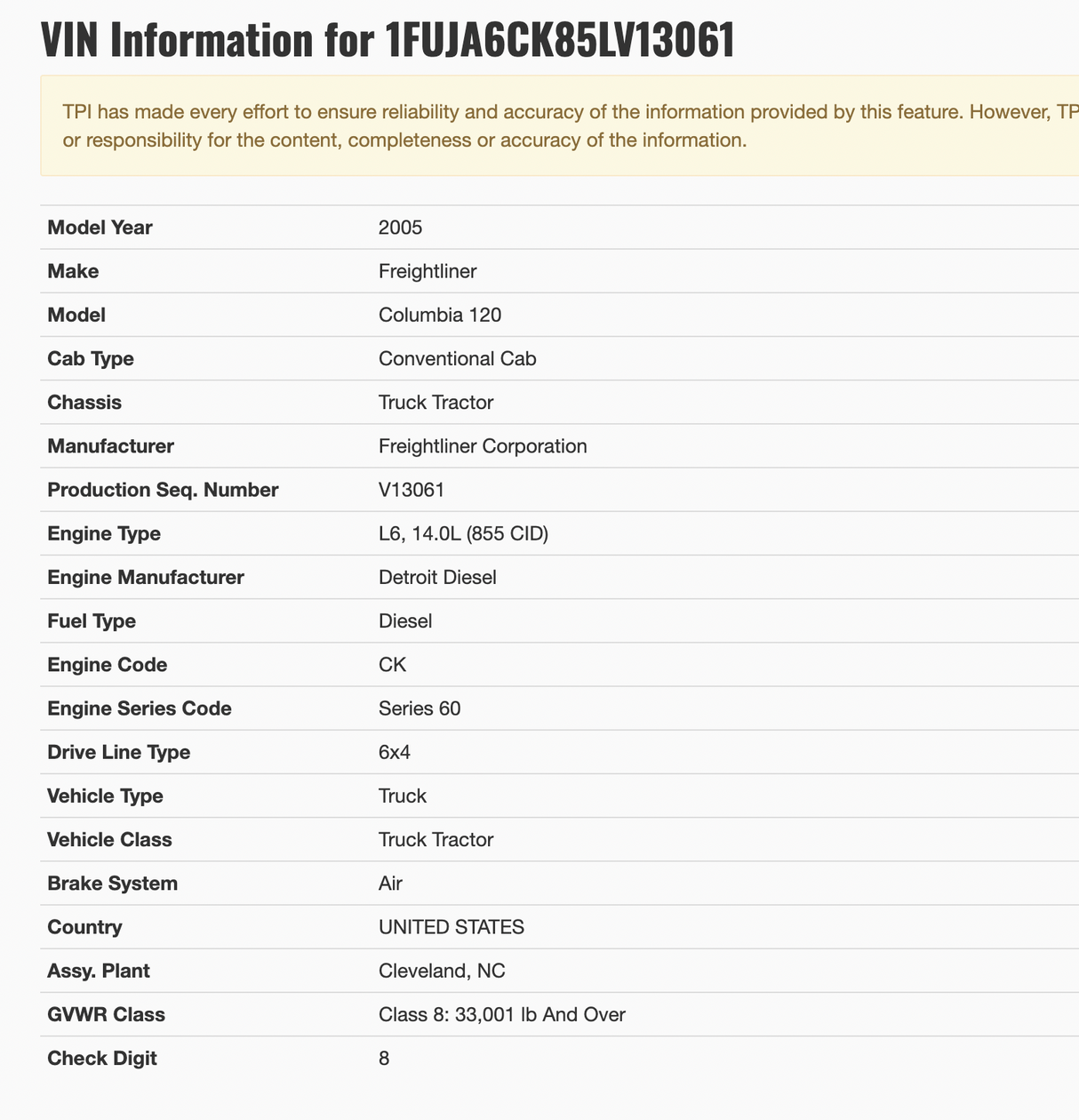 2005 Freightliner Columbia 120 Wiring Harness, FIREWALL TO ECM