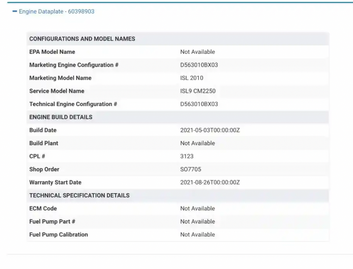 2010 Cummins ISL9 Engine Control Module (ECM) 4993120, CM2250