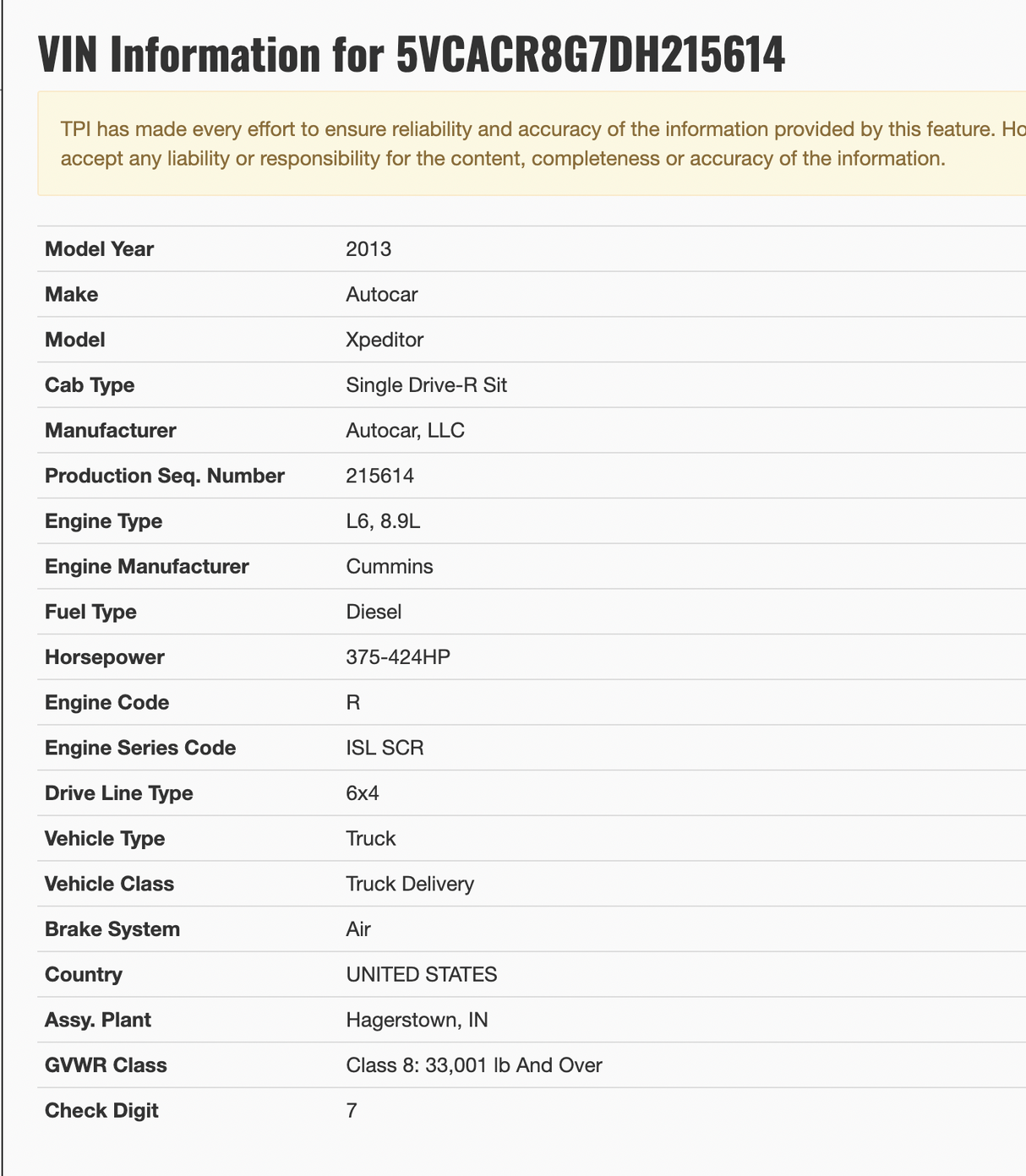 2012 Cummins ISL9 Engine Control Module (ECM) Part # 4993120, CM2250