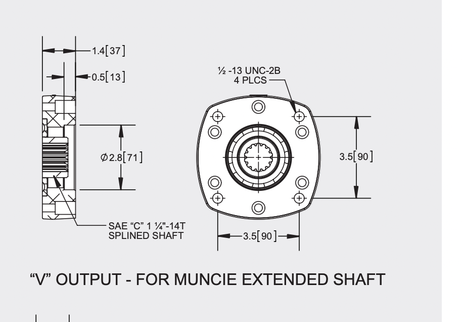 Muncie Power Take Off (PTO) CD10-A1007-M3VX w/Hydraulic Pump 3169414017