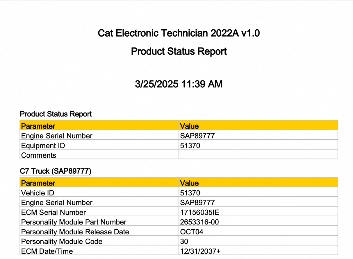 2005 Caterpillar C7 Engine Control Module (ECM) Part # 240-5302