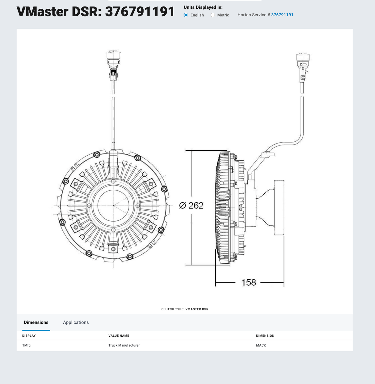Volvo VED12 Visco Electric Fan Clutch 85136443