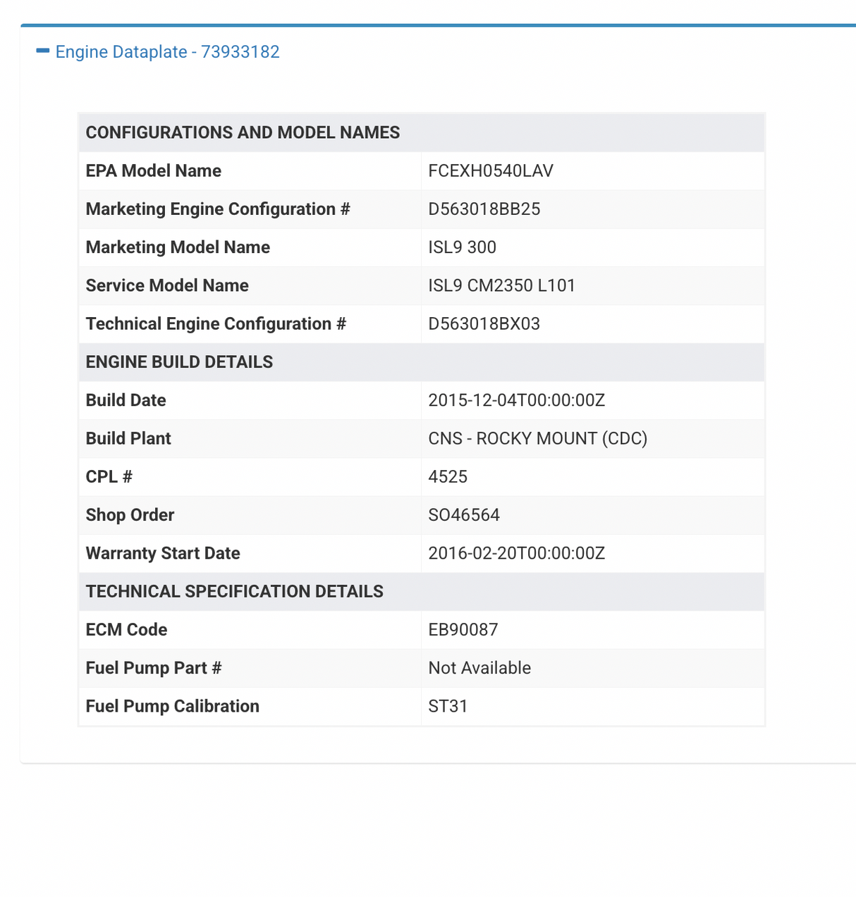 2015 Cummins ISL9 Engine Control Module (ECM) 5317106 For Sale, Part # 5317106, CM2350