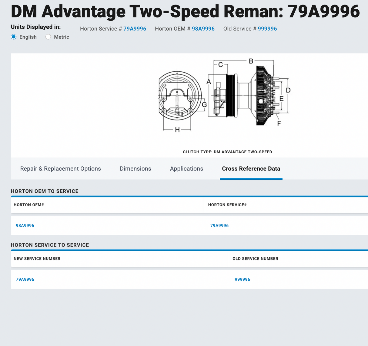 Cummins ISC / ISL Fan Clutch P/N 98A9996, Pulley P/N 601536, Base P/N 601921