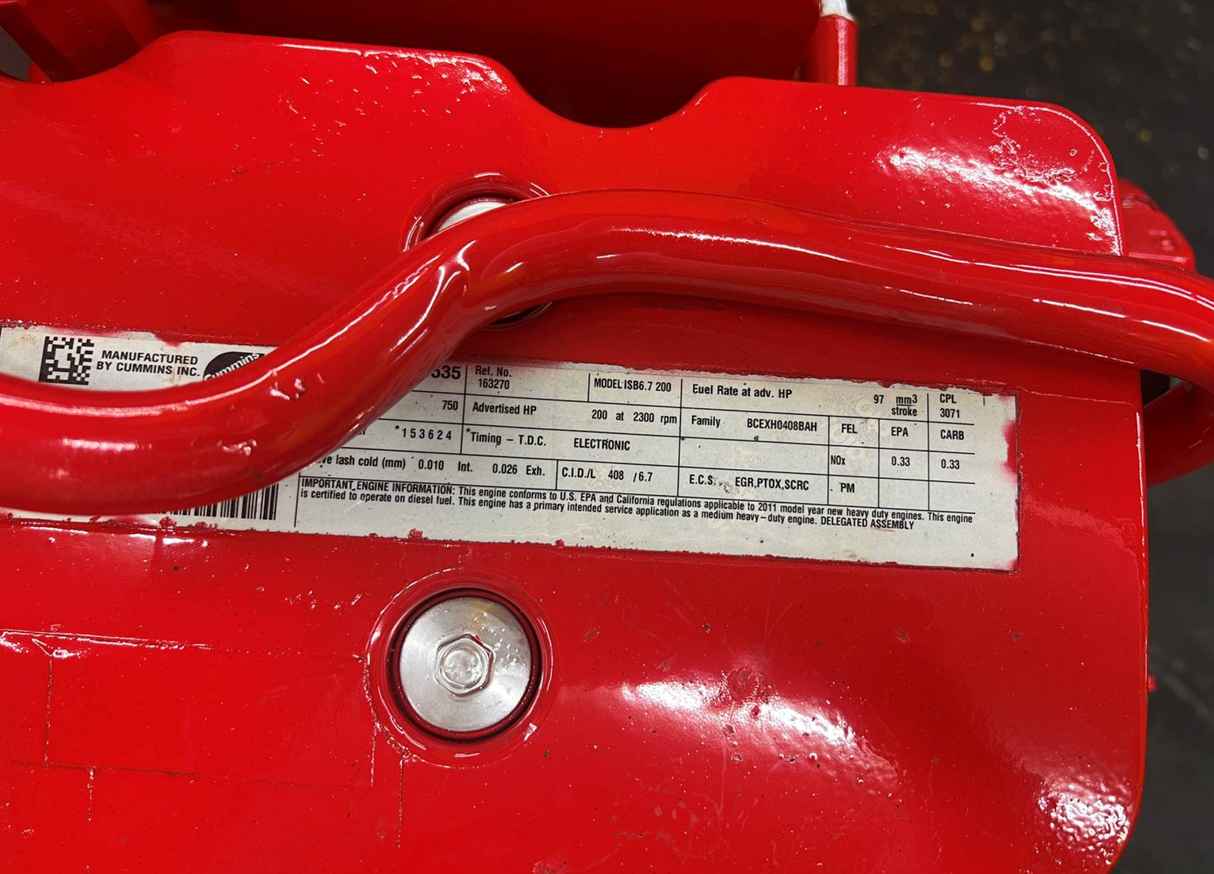 2011 Cummins ISB 6.7L Diesel Engine For Sale, 280HP, CPL# 3071, CM2250 (EPA'10)