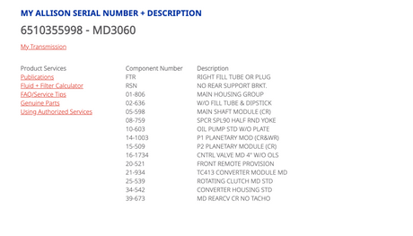 Allison MD3060 Transmission For Sale, TID3, 29536861