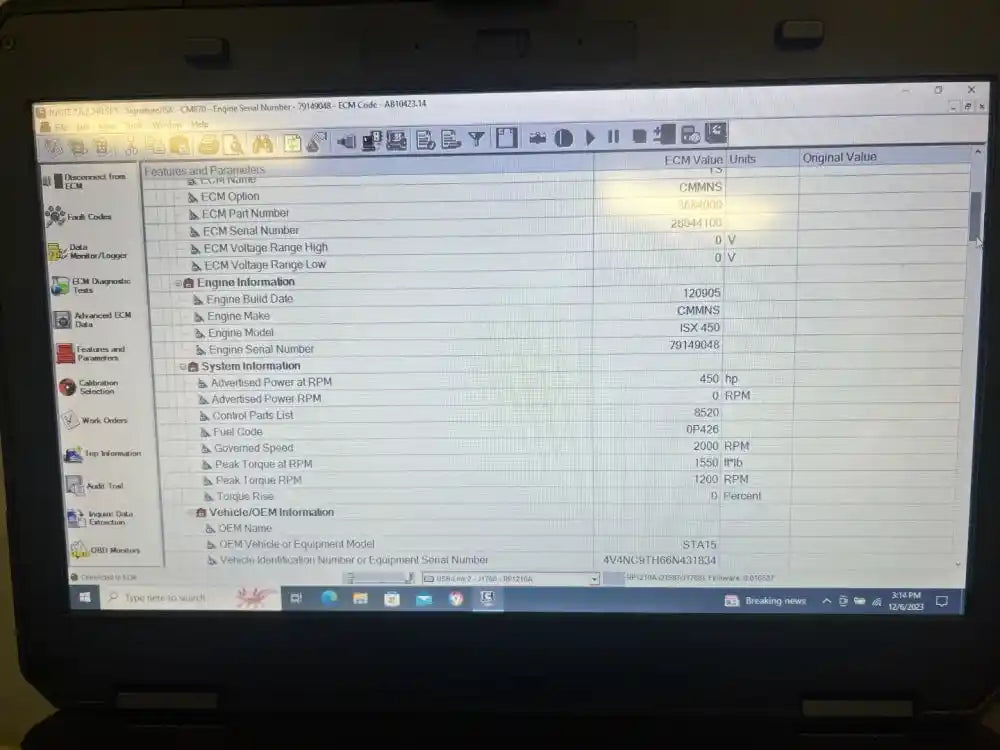 Cummins ISX ECM Part # 3684009 For Sale