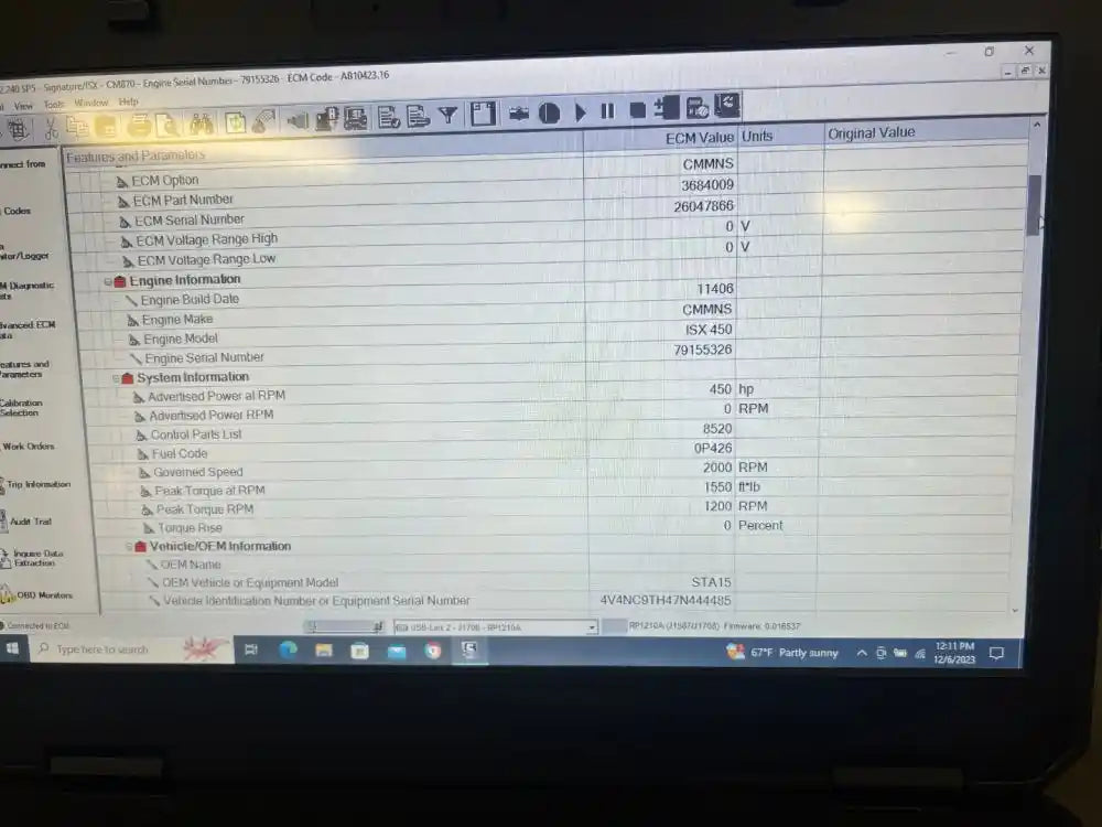 Cummins ISX ECM Part # 3684009 For Sale