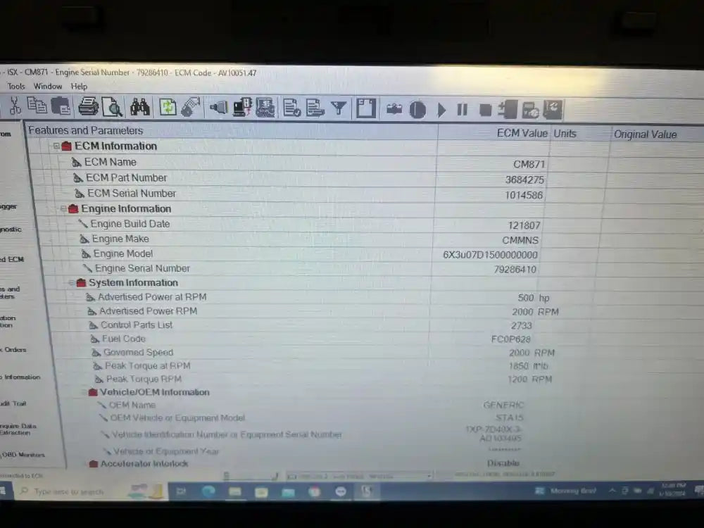 Cummins ISX ECM Part # 3684275 For Sale