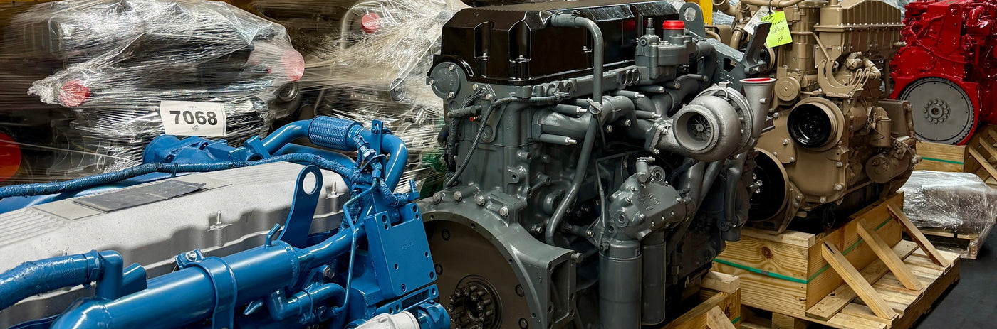 diesel engine warehouse with used new and rebuilt engines