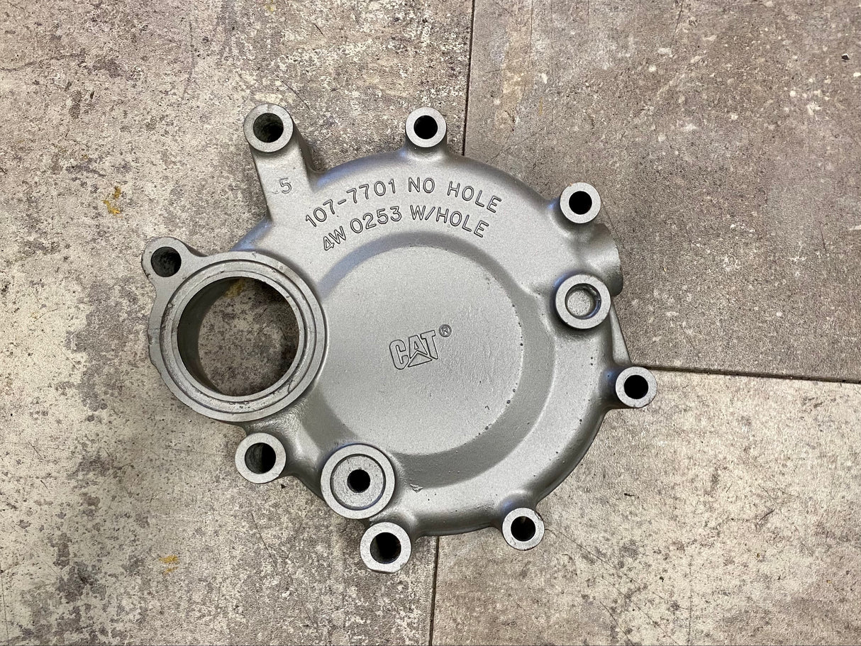 Caterpillar 3116 Water Pump Cover Part # 107-770, 4W 0253 For Sale