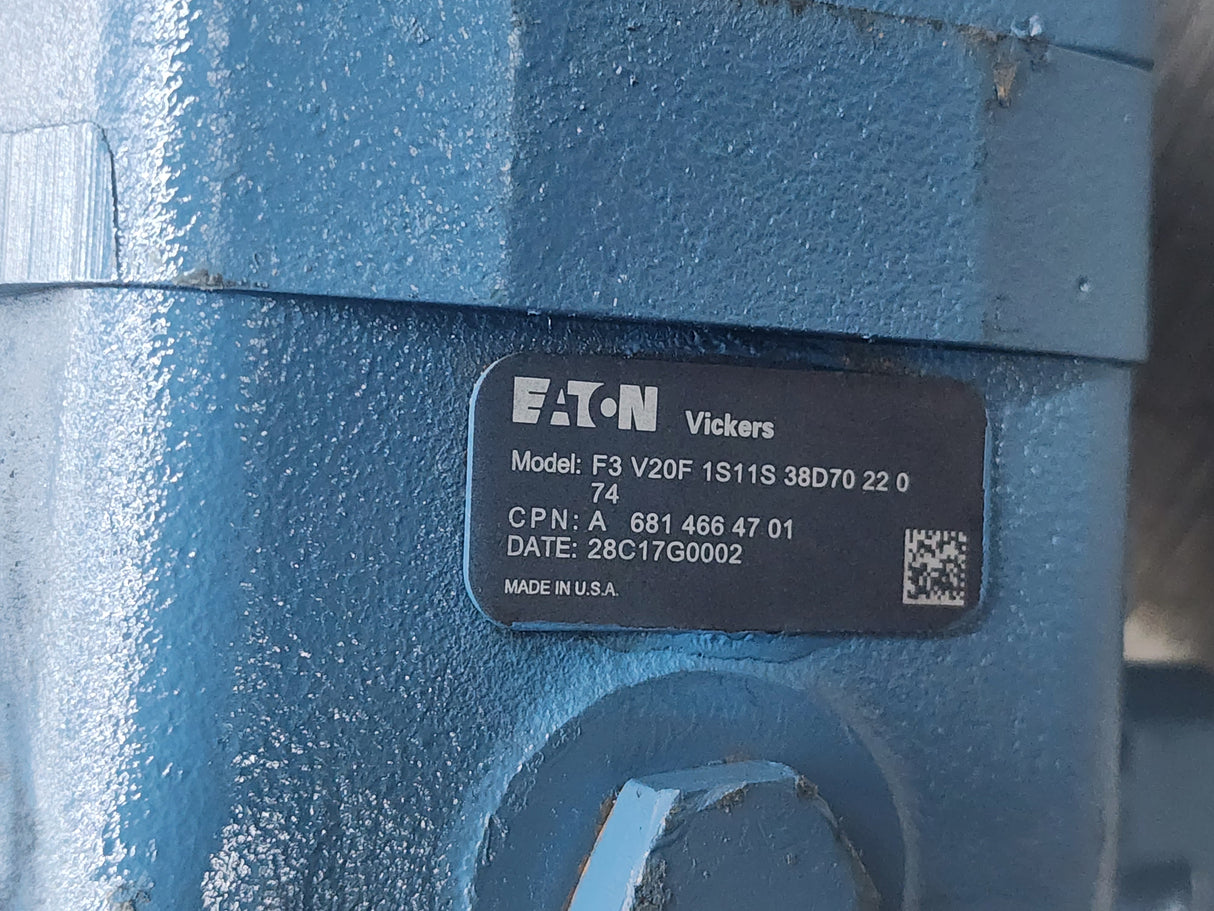 Eton Vickers Mack E7 ETECH Power Steering Pump Model # F3 V20F 1S11S 38D70 22 0 74 For Sale