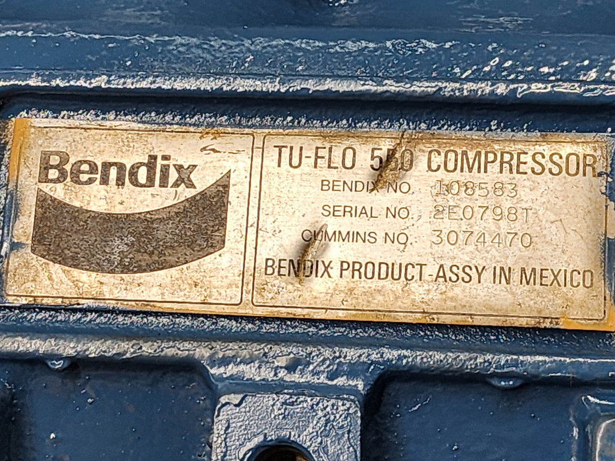 Bendix TU-FLO 550 Cummins Air Compressor For Sale