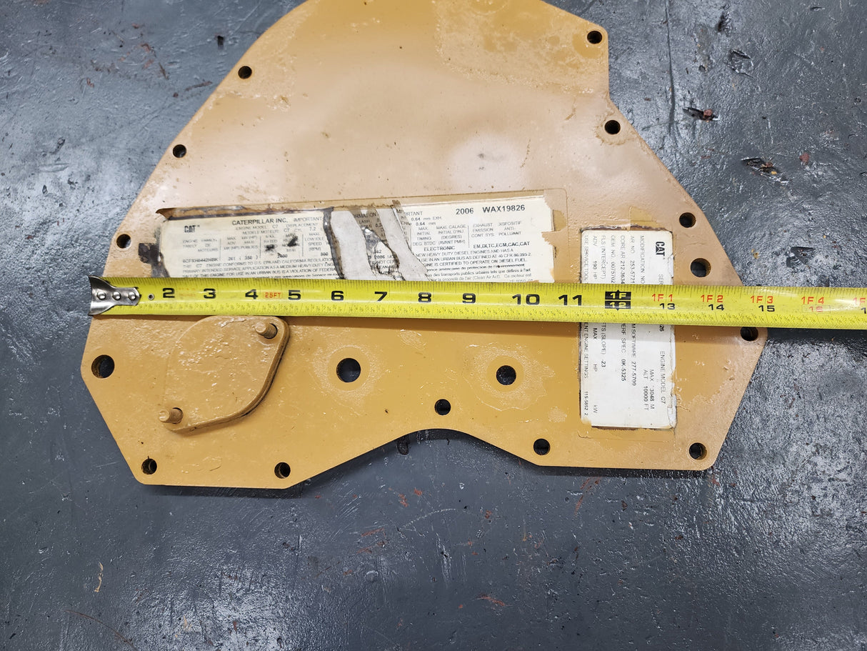 2006 Caterpillar C7 Timing Cover Plate 7E-8050 01 For Sale