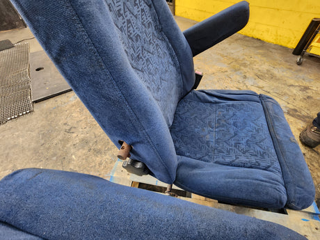 Bostrom T915 Freightliner Cascadia Blue Cloth Air Ride Seat with Mounting Plate For Sale
