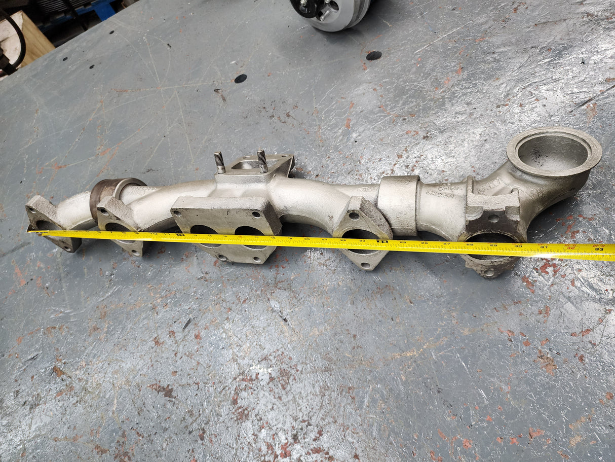 CUMMINS ISX Exhaust Manifold 3 Part For Sale, End Cast Part # 3882491, End Cast Part # 3882549, Center Part # 3682959