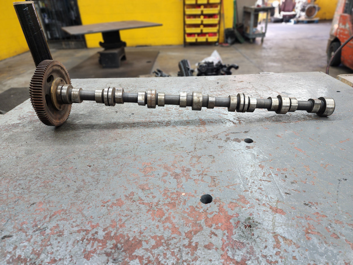 OEM Mack Camshaft W/ Gear Part # 668GB352, 668GBF353A