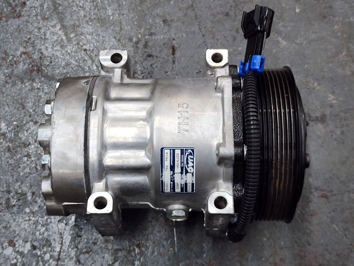 Sanden SD7H15HD A/C Compressor w/ 8 Groove Clutch For Sale, Model: SD7H15HD, OEM Part # 4493C