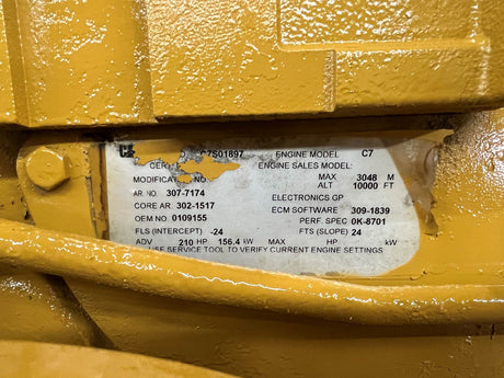 2007 Caterpillar C7 Diesel Engine For Sale, C7S