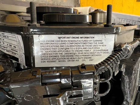 (NEW CUMMINS RECON) 2002 Cummins ISB 5.9L Diesel Engine For Sale