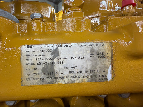 1998 Caterpillar C12 Diesel Engine For Sale with Jake Brakes