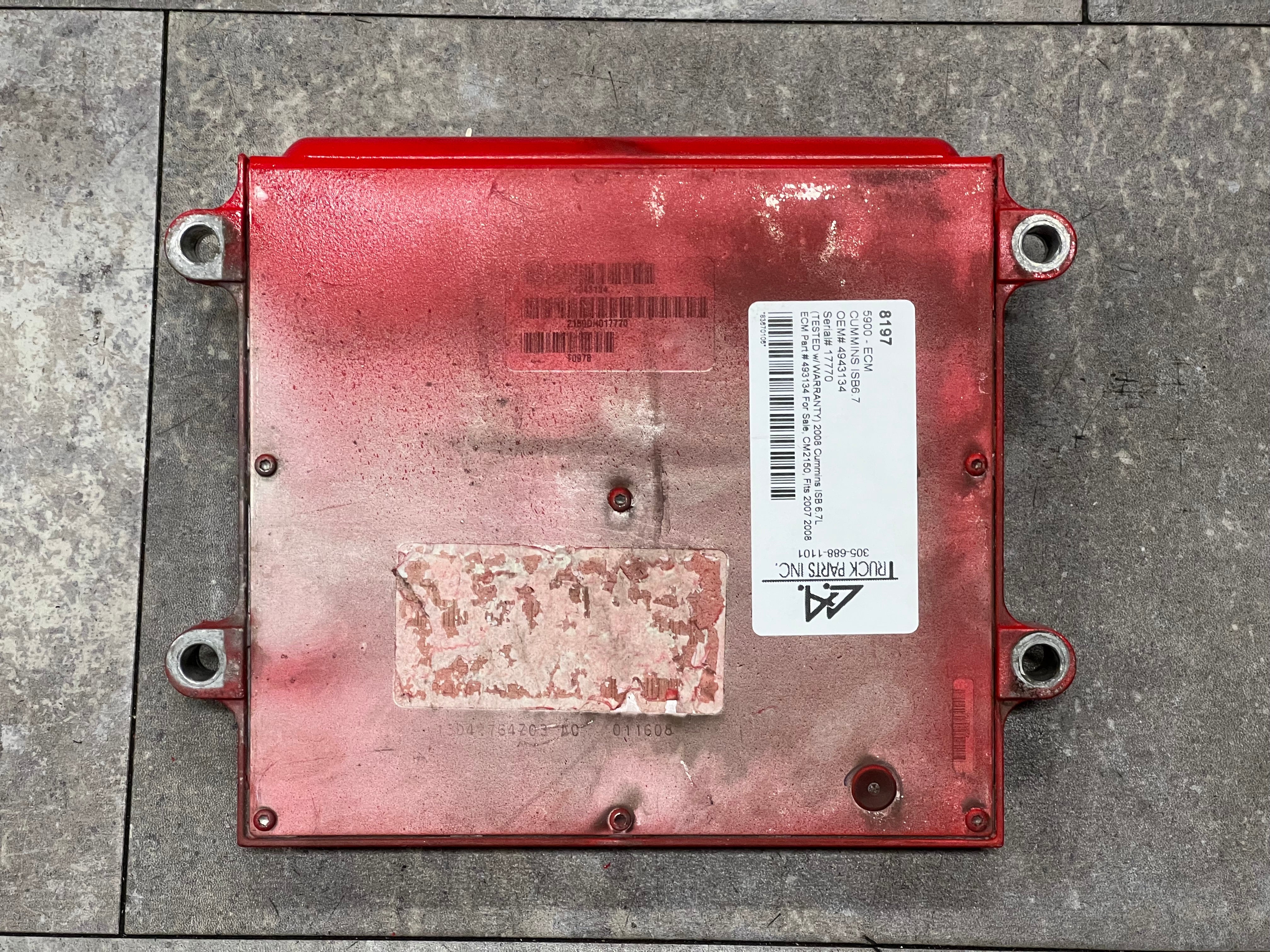 2008 Cummins ISB 6.7L ECM Part # 4943134, CM2150 – CA Truck