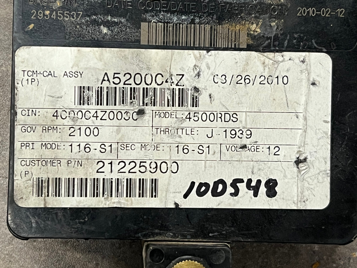 2010 Allison 4500RDS Transmission Control Module (TCM) Part # 29545537