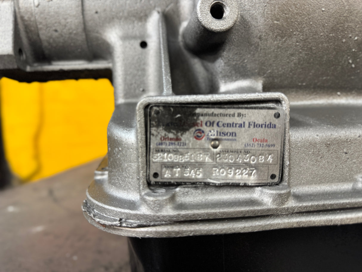 Allison AT545 Transmission For Sale, Assembly No 23043084