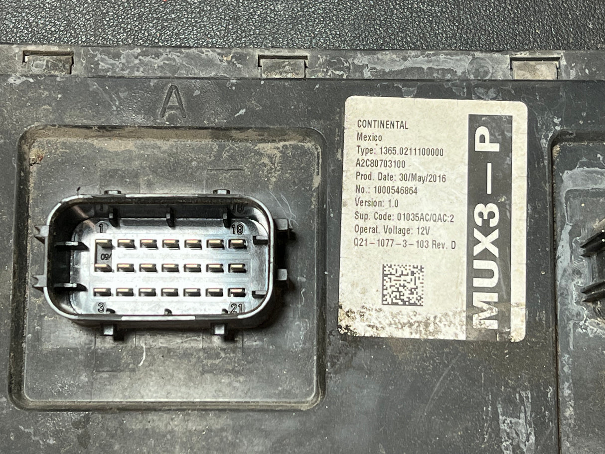 2016 Cummins ISX12 Chassis Control Module Q21-1077-3-103 REV. D