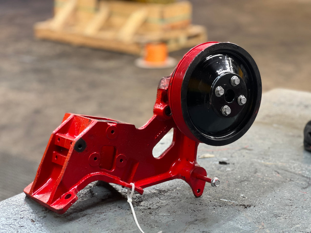 Cummins ISL Alternator Support Bracket Part # 3970650, Pulley Part # 3924977
