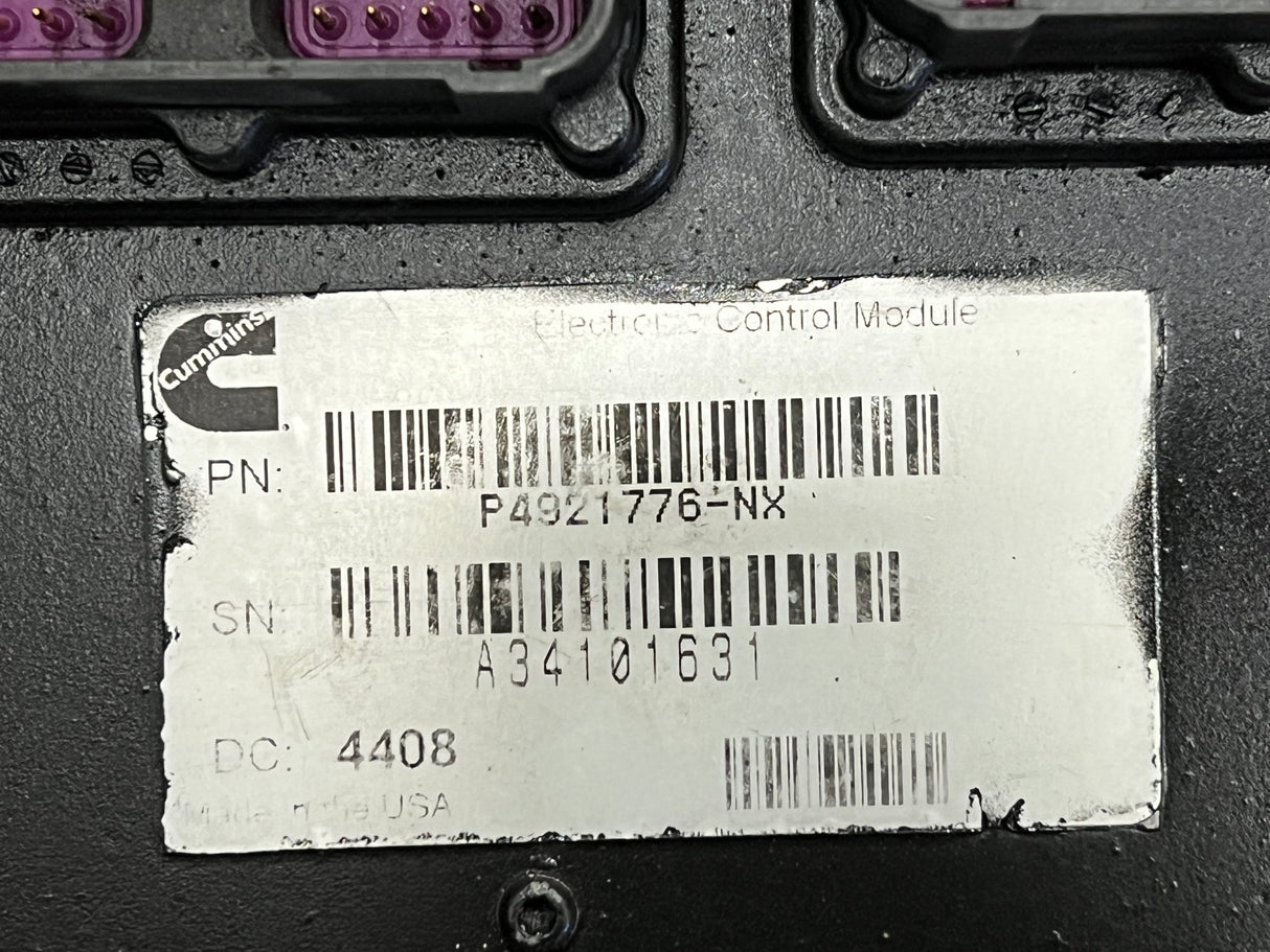 2007 Cummins ISL Engine Control Module (ECM) Part # 4921776