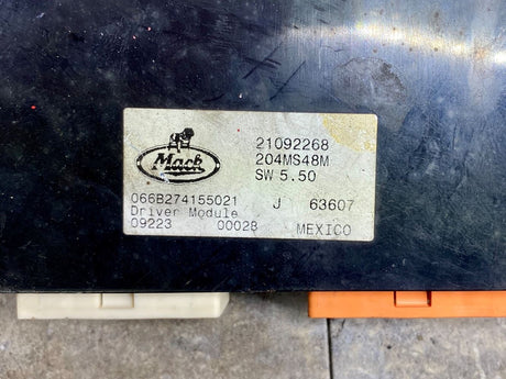 Mack Driver Module Part # 21092268 204MS48M For Sale