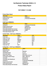 Caterpillar 3126 Part # 145–7807-00 ECM, 40-PIN ECM, 1WM Serial