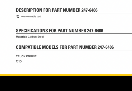 OEM Caterpillar C15 Diesel Engine Intercooler Part # 247-6406, 242-6101