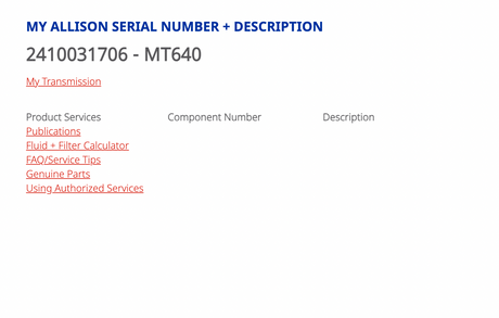 Allison MT643 Transmission For Sale w/ PTO