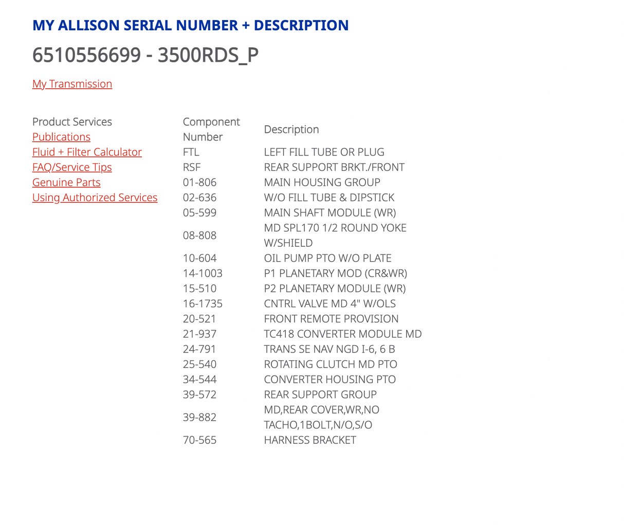 Chelsea 277SGFJP-B5XD PTO, 10-BOLT, PULLED OFF ALLISON 3500RDS P