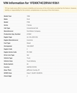 1994 Ford F-700 Cooling Assembly Radiator Part # F3HT8005BB, Charge Air Part # F3HT6K775BB