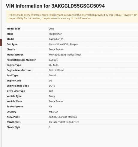 Moline Cooling Assembly, Off 2016 Freightliner Cascadia 125