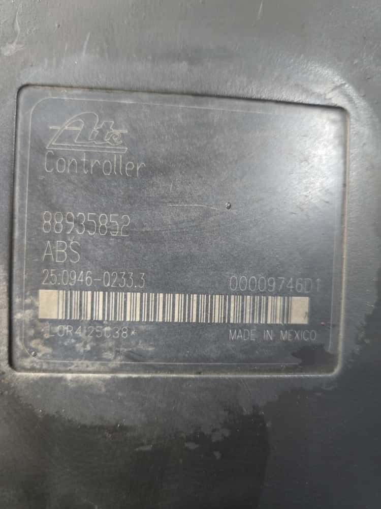 Chevrolet C5500 ABS Control Module Part # 88935852
